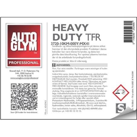 Autoglym, Accessori per pulizia auto, Etichetta TFR per uso intensivo