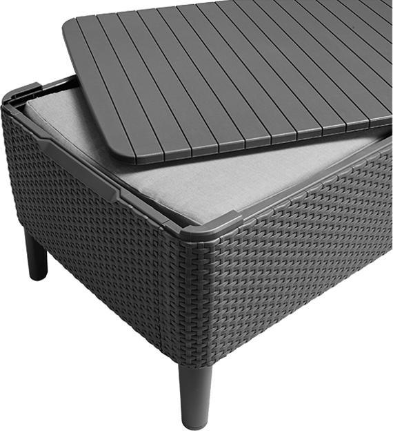 Produktbild Allibert Loungeset Salemo, Anthrazit, 4 SitzplÃ¤tze
