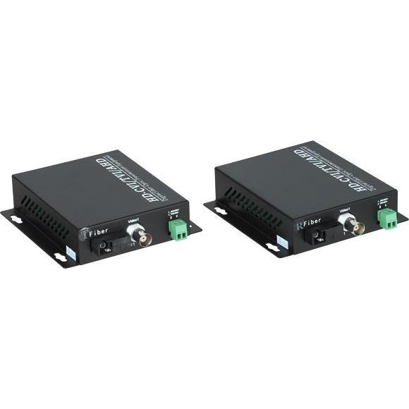 NoName GLASFASER-VIDEOKONVERTER OVH-1D/SC 1X VIDEO + RS-485 TXRX SET, Convertitore video