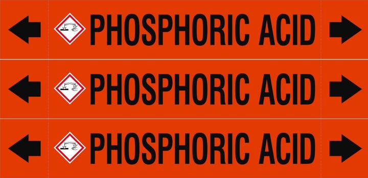 Energie-Label Brady ASME - Rohrmarkierer - Phosphoric Acid