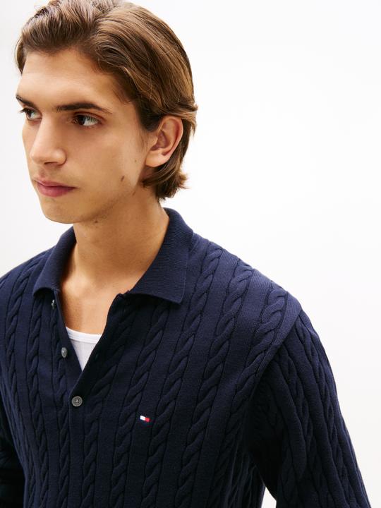 Produktbild Tommy Hilfiger Classic Cotton Cable Ls Polo (L)