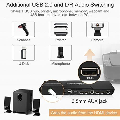 Produktbild TESmart Dual-Monitor 2-Port KVM-Switch