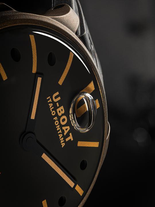 Immagine prodotto U-Boat 9549 Orologio da uomo vintage marrone Darkmoon 40mm 5ATM (Orologio da polso analogico, 40 mm)