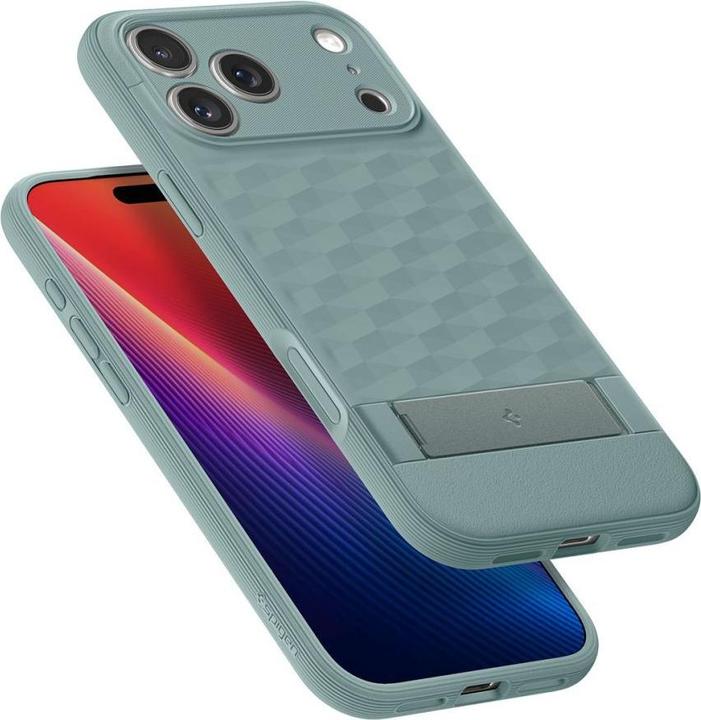 Produktbild Spigen Parallax â€Sâ€ Mag Magsafe case for iPhone 17 Pro Sage Green (Apple iPhone 17 Pro)