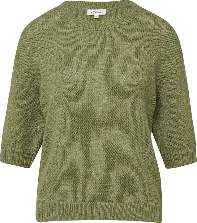 Produktbild s.Oliver Strickpullover Kurzarm-Pullover im Relaxed Fit (44)