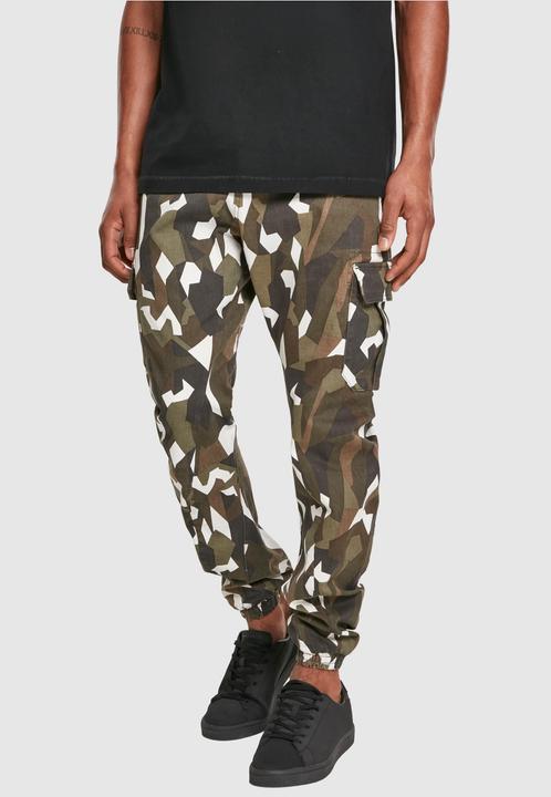 Urban Classics Geometric Camo Stretch Twill Cargo Pants