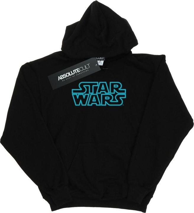 Immagine prodotto Star Wars Neon Sign Logo Felpa con Cappuccio Uomo (M)