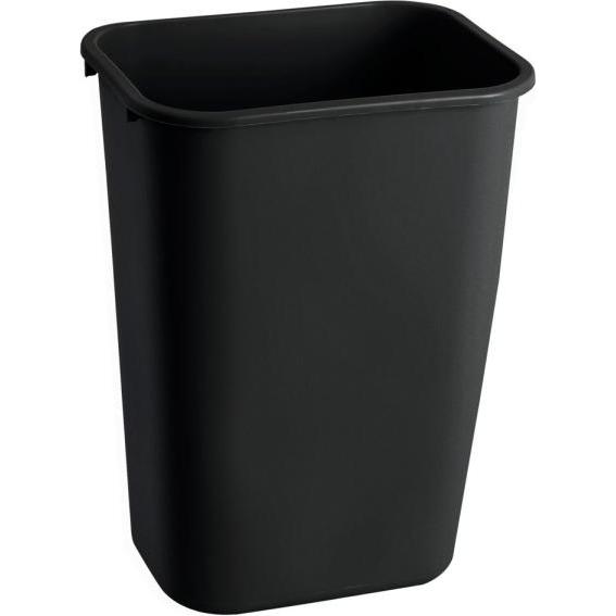 Rubbermaid Cestino per rifiuti, 39 litri, rettangolare, PE, nero, Pattumiera, Nero