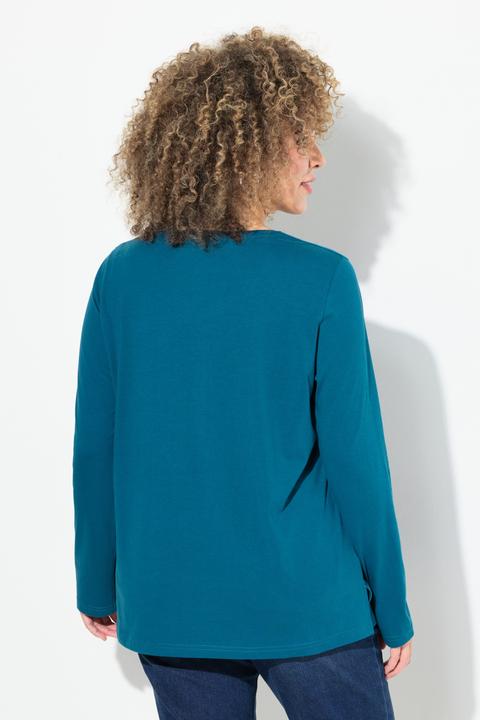 Produktbild Ulla Popken Weihnachtsshirt, Classic, Rundhals, Langarm (58)