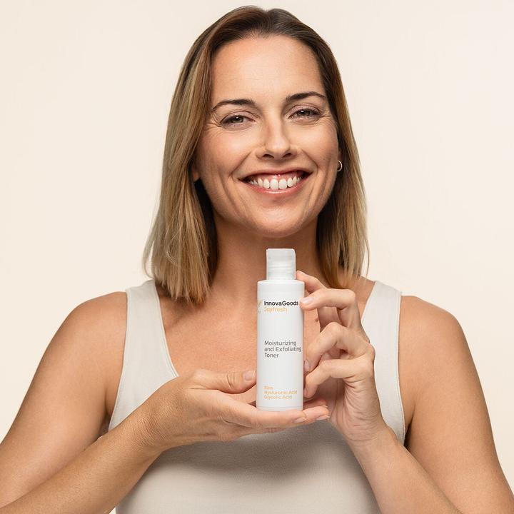 Actual product image InnovaGoods Moisturising facial toner with exfoliating effect Rice Joyfresh 150 ml (Cleansing scrub, 150 ml)