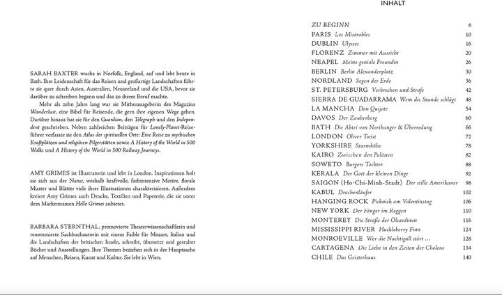 Actual product image Atlas der literarischen Orte (German, Sarah Baxter, 2019)