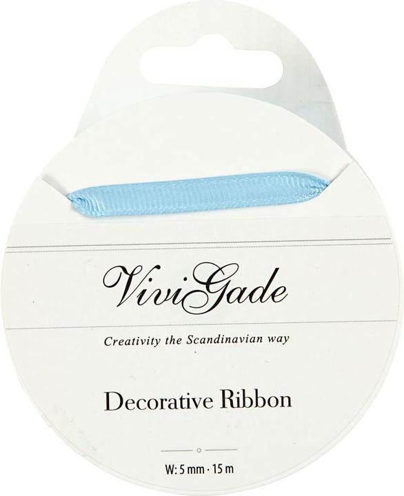 Immagine prodotto Creativ Company Nastro decorativo azzurro, 15m (Nastro da regalo, 1 x)