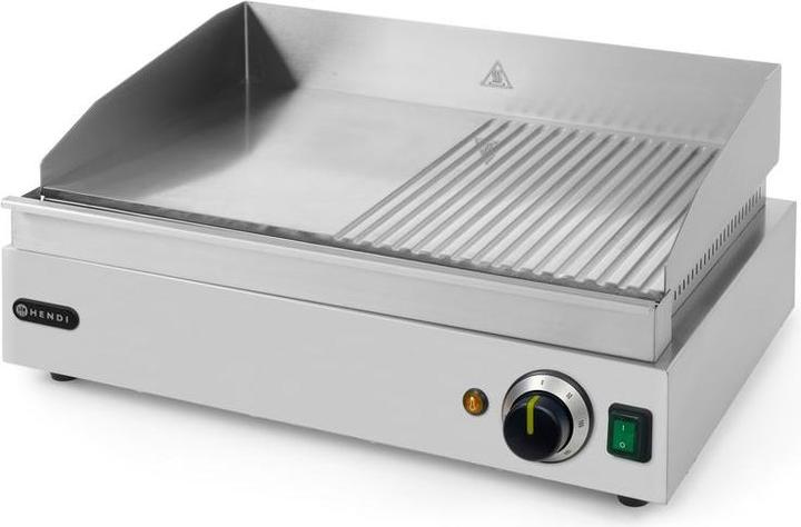 Hendi Grillplatte Profi Line 1/2glatt 1/2gerillt 230V 24 (2.40 kW)