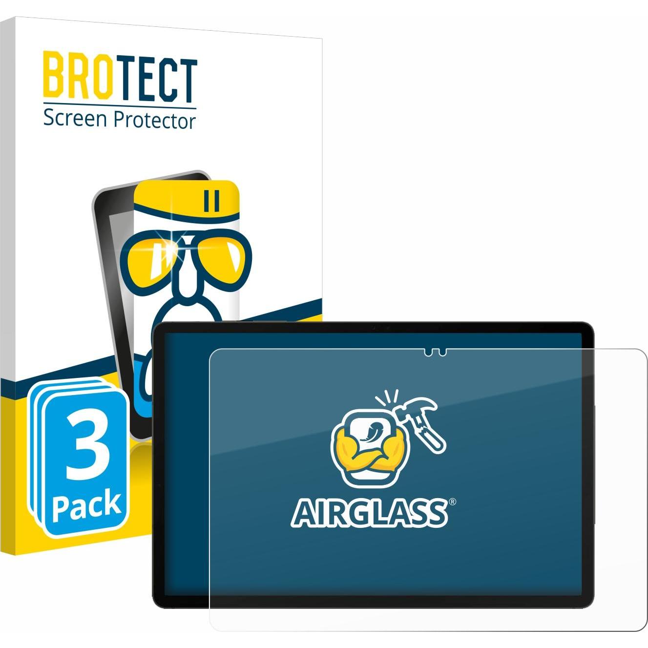 BROTECT AirGlass Panzerglasfolie (3 Stück, Galaxy Tab S9), Tablet Schutzfolie