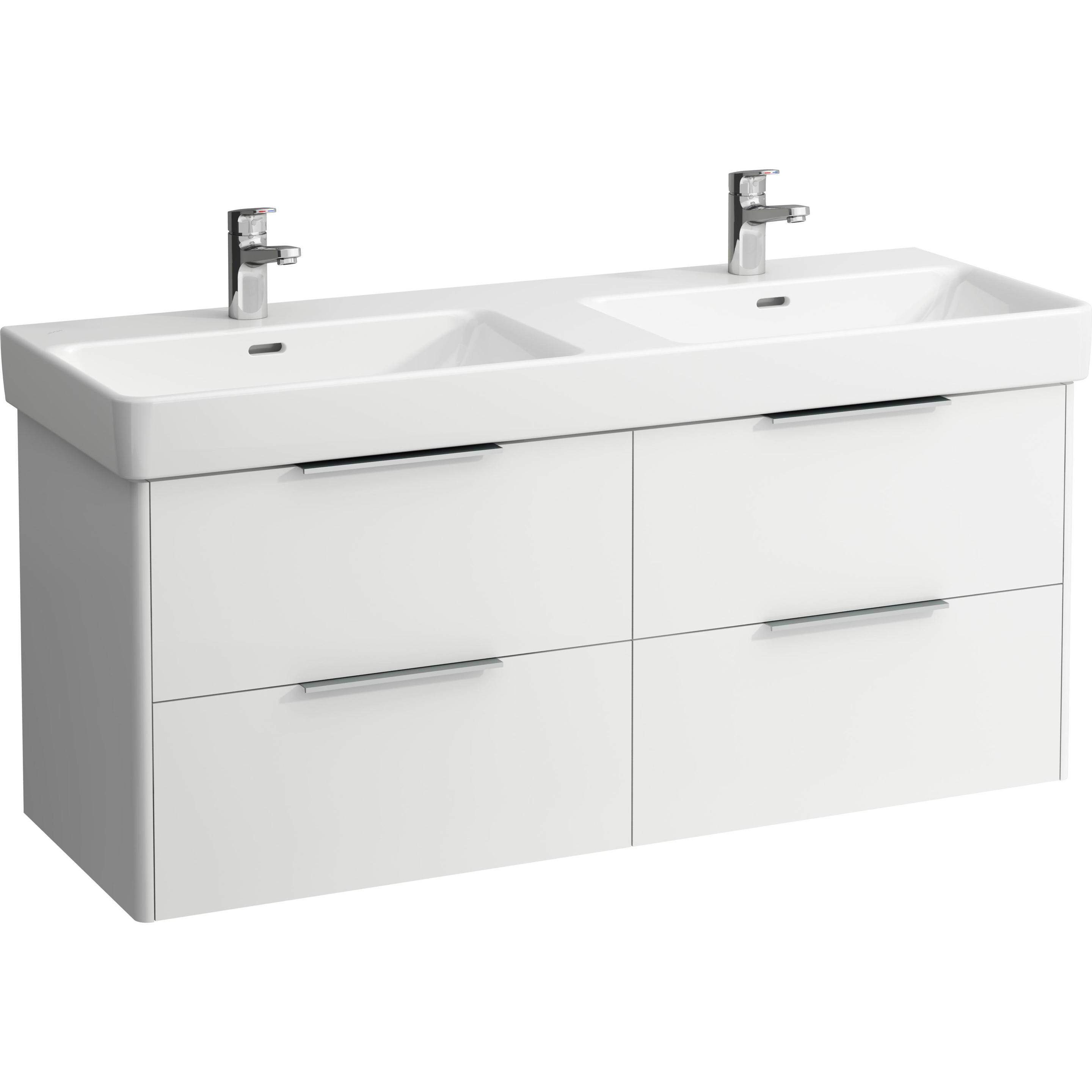 Laufen, Waschbeckenunterschrank, Base Waschtischunterschrank, 4 Schubladen, 1260x440x530mm, für Waschtisch H814968, H402...