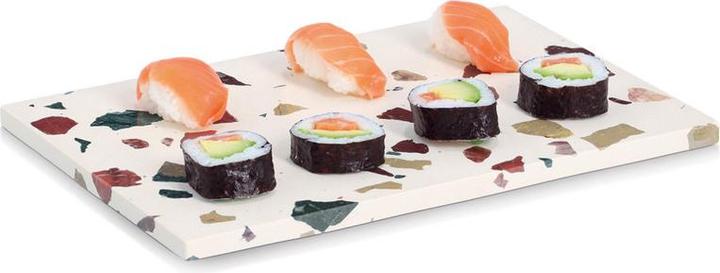 Actual product image Zeller Present Servierplatte und Schneidbrett Terrazzo 30x20x1.4 cm