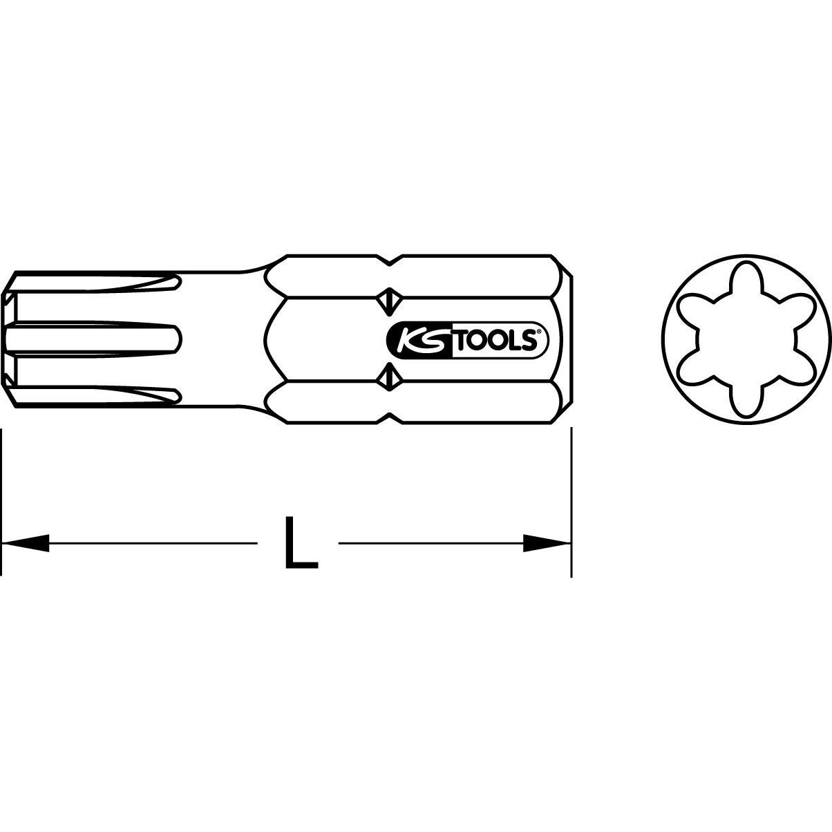 Thumbnail - KS Tools, Bits, 911.5260 (M4)
