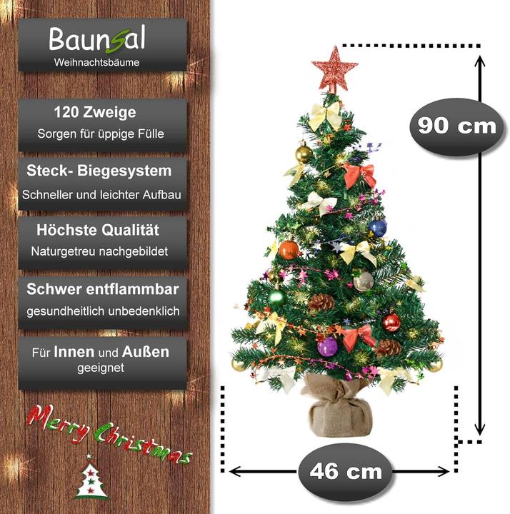 Produktbild Baunsal Kunst-Weihnachtsbaum (90 cm)