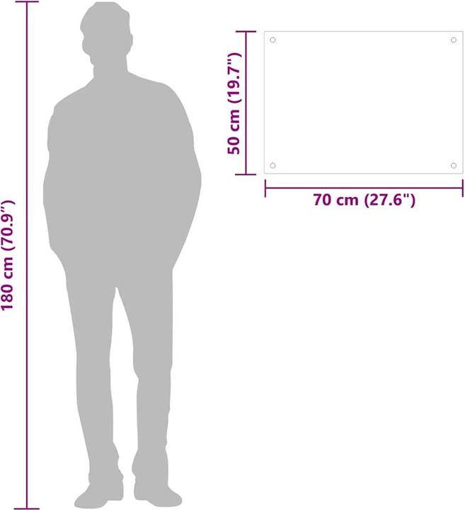 Actual product image vidaXL Küchenrückwand