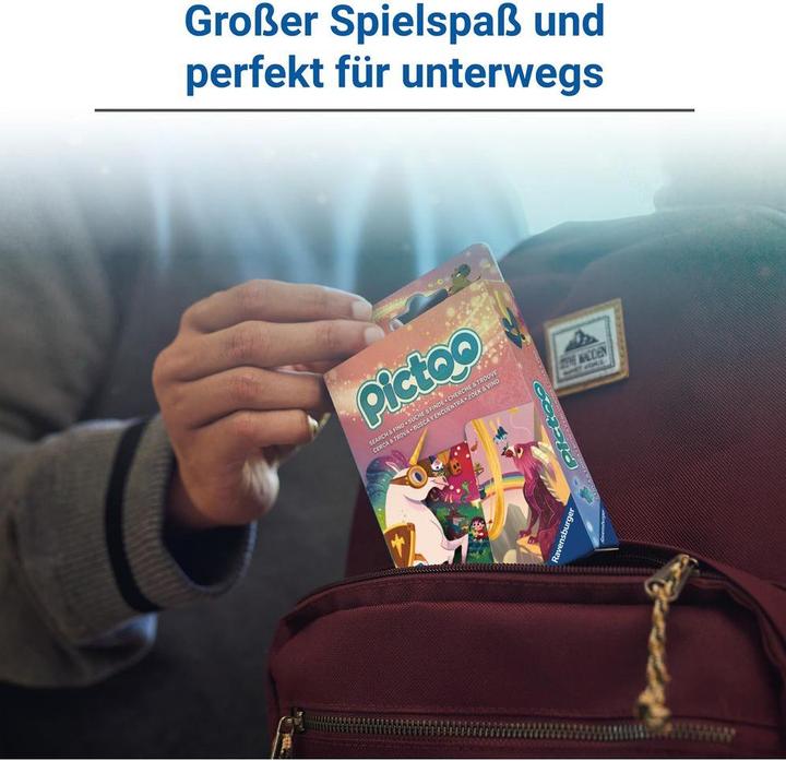 Productafbeelding Ravensburger 23480 - Pictoo Fantasy Kaartspel - Snel kaartzoekspel voor kinderen vanaf 4 jaar (Duits, Engels, Frans, Italiaans, Nederlands, Portugees, Spaans, 2 - 6 Spelers)