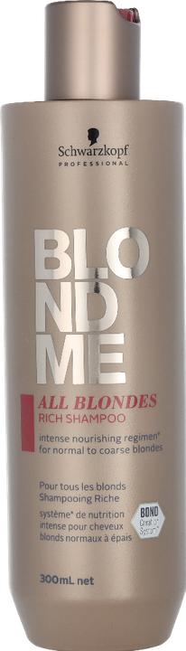 Produktbild Schwarzkopf Professional Blondme - All Blondes Rich Shampoo (300 ml, Flüssiges Shampoo)