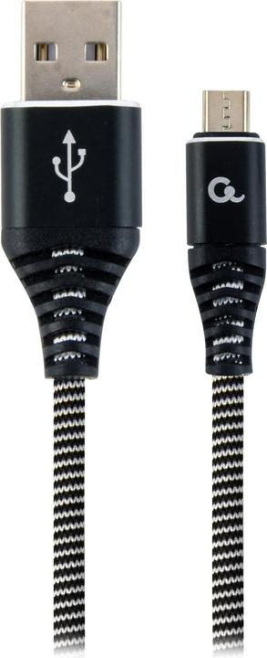 Immagine prodotto Gembird CC-USB2B-AMMBM-1M-BW Cavo USB USB 2.0 Micro USB B USB A Nero (1 m, USB 2.0)