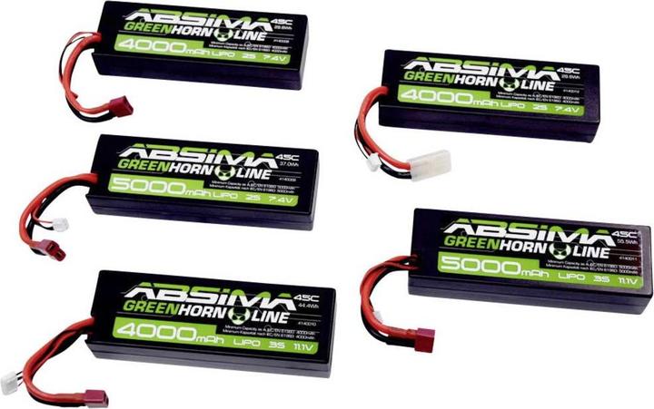 Productafbeelding Absima Greenhorn LiPo batterij (7.40 V, 4000 mAh)