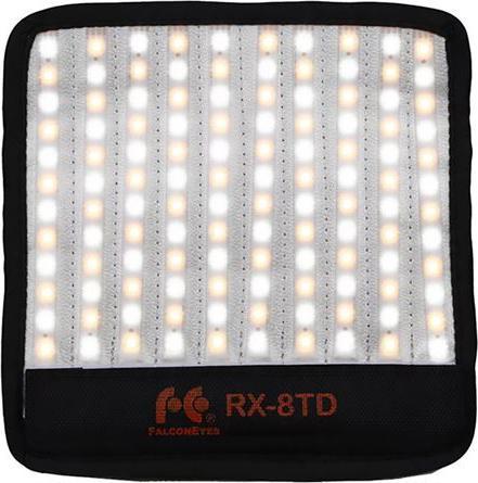 Actual product image Falcon Eyes Flexible Bi-Color LED Panel RX-8TD incl. battery and softbox