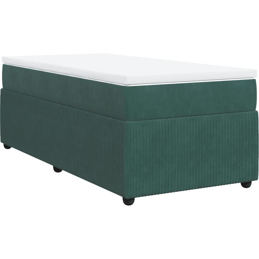 Thumbnail - VidaXL, Bett, Bo x springbett mit Matratze 80 x 200 cm Samt (80 x 200 cm)