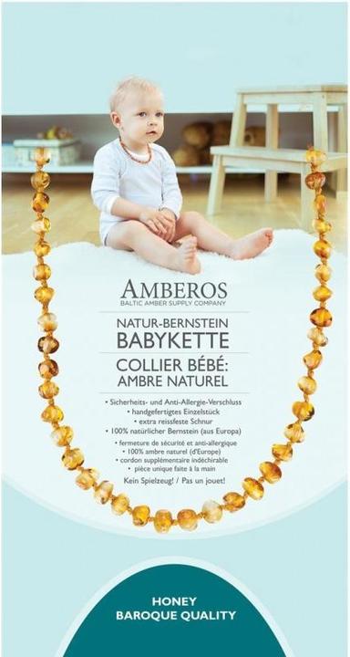 Produktbild Amberos Natur Bernsteinkette Baroque