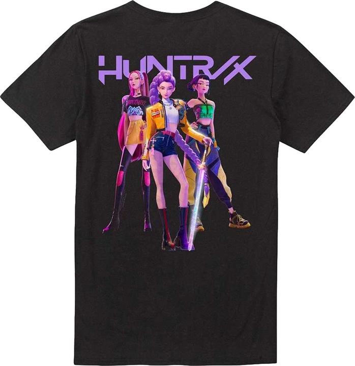 Image du produit K-Pop Demon Hunters - T-shirt motif Huntr/X style Photo de groupe - Adulte (L)