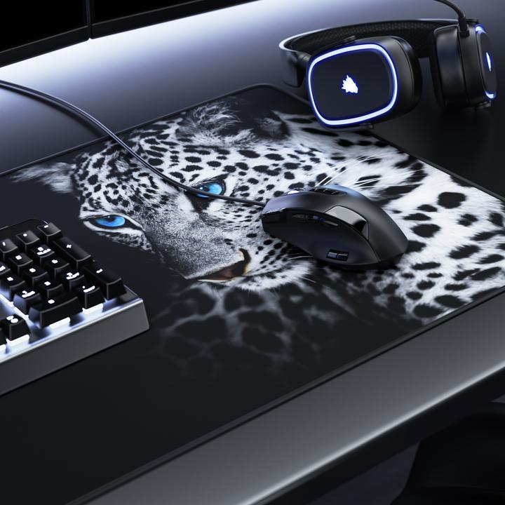 Actual product image Titanwolf Gaming Mouse Pad, 900 x 400mm XXL Speed Gaming Mouse Mat, Mousepad Extra Large Surface, White (XXL)