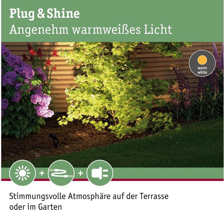 Image du produit Paulmann Kit de démarrage Outdoor Plug & Shine Sting (655 lm, IP67)
