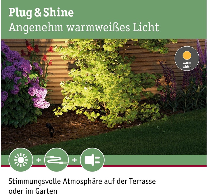 Immagine prodotto Paulmann Set di avviamento per esterni Plug & Shine Sting (655 lm, IP67)