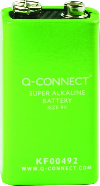 Produktbild Q-Connect Alkaline Batterien (1 Stk., 9V Block, 590 mAh)