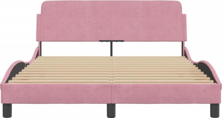 Produktbild vidaXL Bettgestell mit Kopfteil Samt (120 x 200 cm)