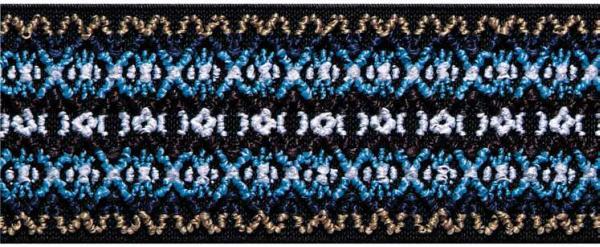 Actual product image Prym Colour Elastic 50 mm blue pattern