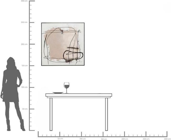 Produktbild Kare Design Gerahmtes Bild Dust Grau 100x100cm (100 x 100 cm)