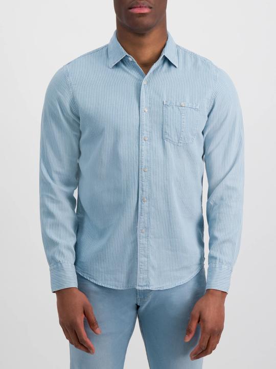 Produktbild Replay Casualhemd hellblau gestreift (S)