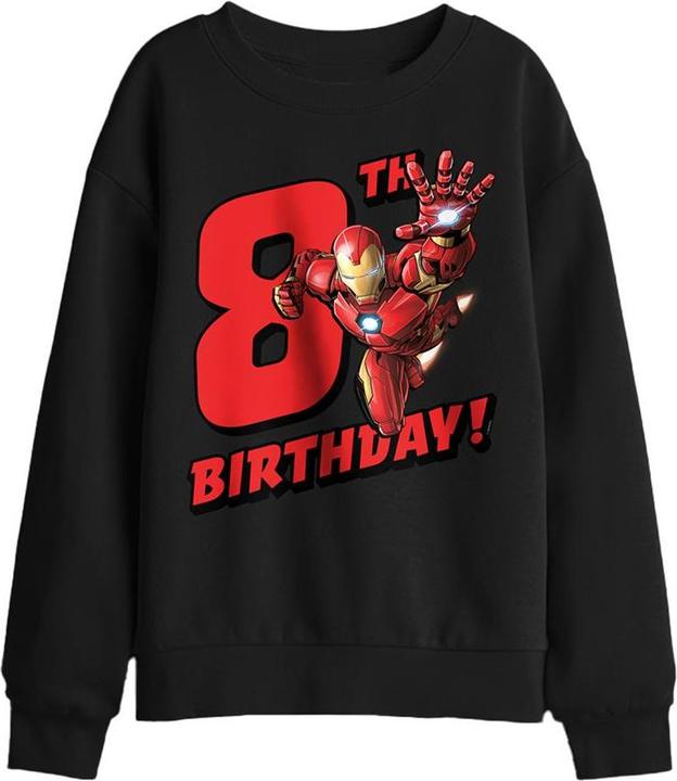Produktbild Iron Man Sweatshirt 8 Geburtstag (116)