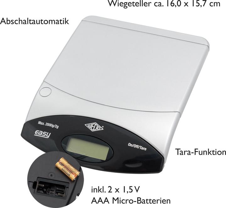 Actual product image Wedo Easy letter scale