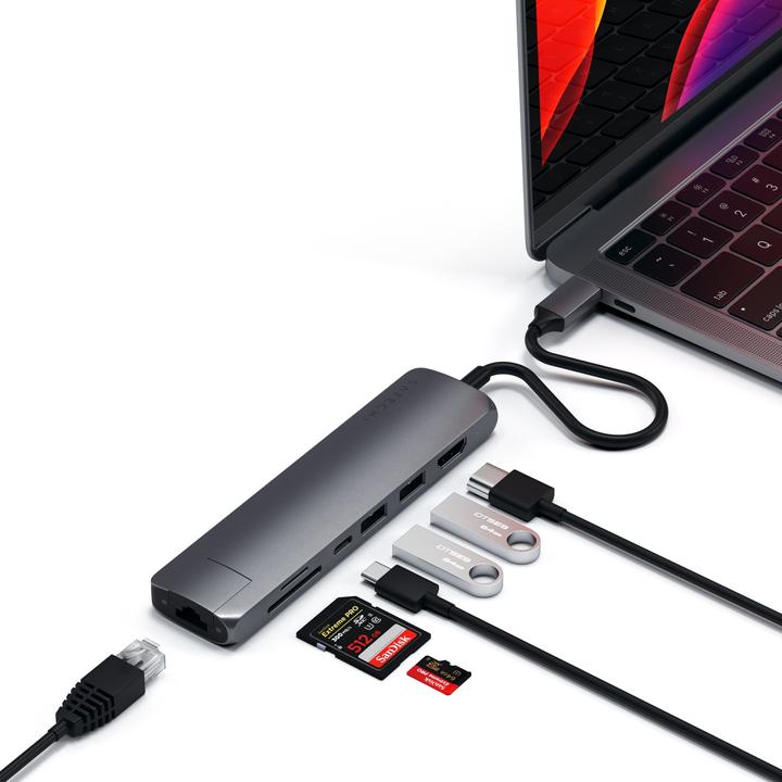 Produktbild Satechi USB-C Slim Multi-port (USB-C, 7 Ports)
