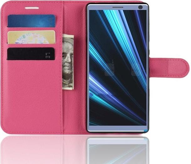Actual product image MU Classic Litchi Leather Bookcover Series (Sony Xperia 10 Plus)