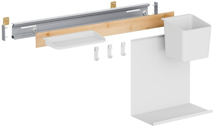 Produktbild tesa Küchenorganizer Kombi-Set S zum Kleben, Montage ohne Bohren