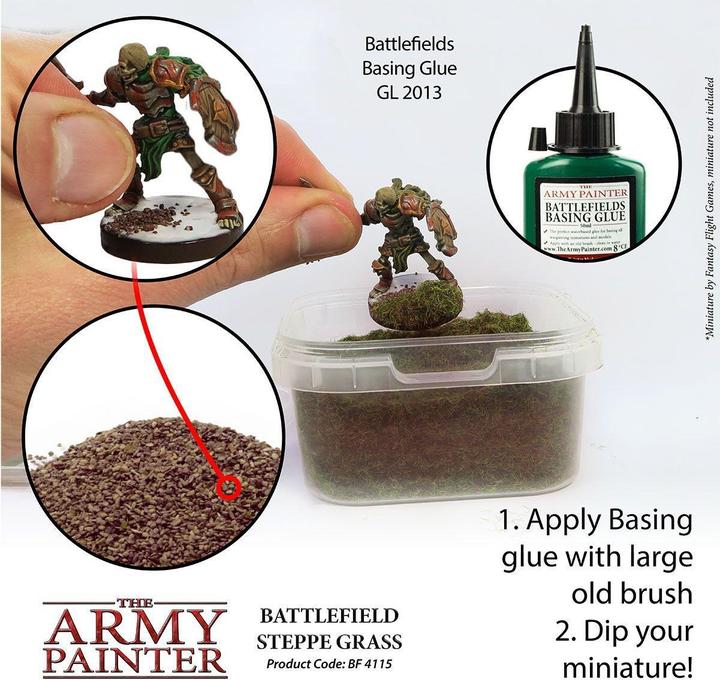 Actual product image Army Painter ARM04115 - Battlefield Steppe Grass/Steppe Grass