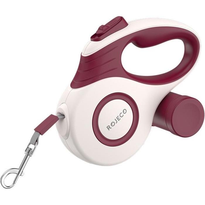 Comparer les prix de Rojeco A12 5M Automatic Retractable Dog Leash (red) (Chien, Promenade), Collier + laisse