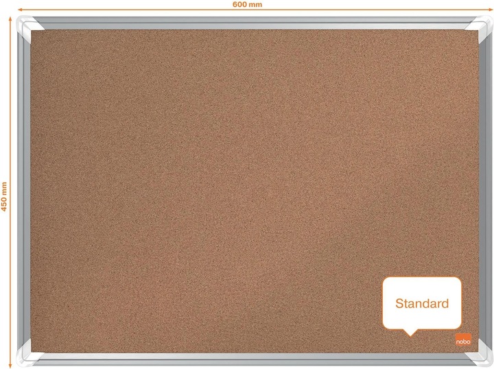 Actual product image Nobo Cork board Premium Plus 1915182 natural brown, 100x150cm (Bulletin board, 150 x 100 cm)