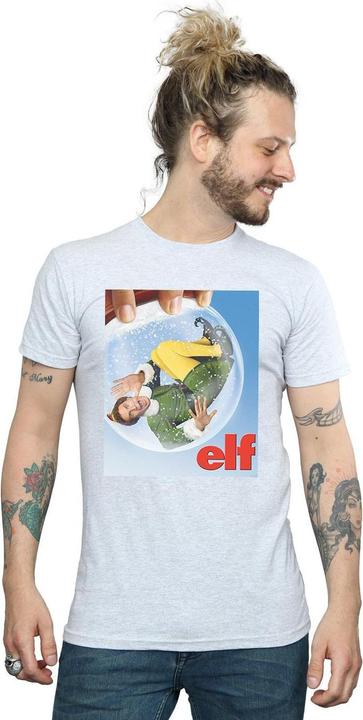Immagine prodotto Elf Snow Globe Poster Maglietta Uomo (4XL)