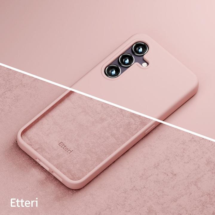 Actual product image Etteri Silicone case for Samsung Galaxy S24 Plus light pink (Samsung Galaxy S24+)