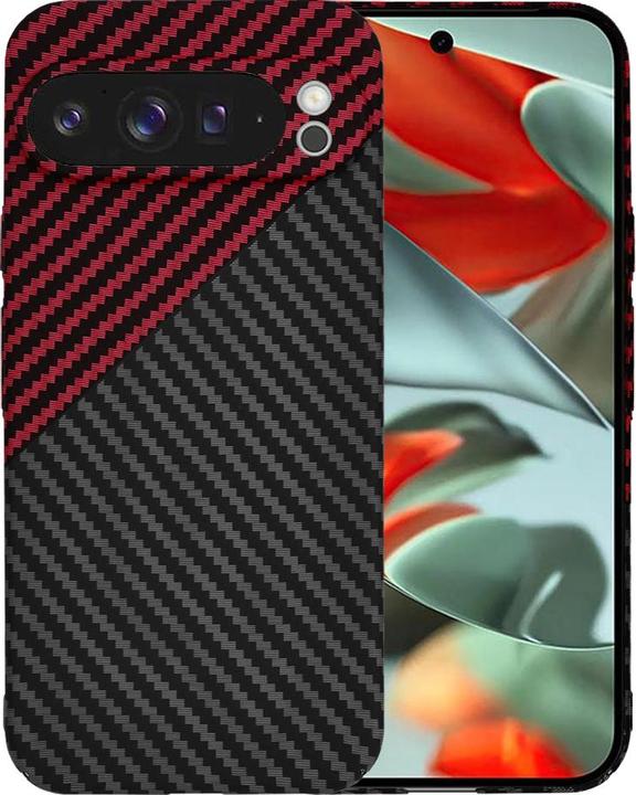 Image du produit Techsuit - Carbonite FiberShell - Google Pixel 9 Pro XL - Red Vortex (Google Pixel 9 Pro XL)